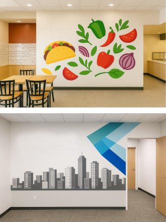 Wall Graphics Restaurant